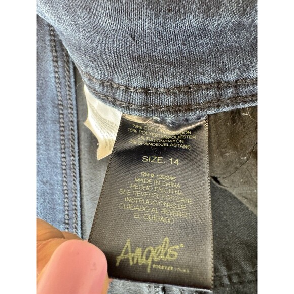 Angels Forever Women's High Rise Skinny Jeans Faux Front Pocket Size 14 - Picture 7 of 11
